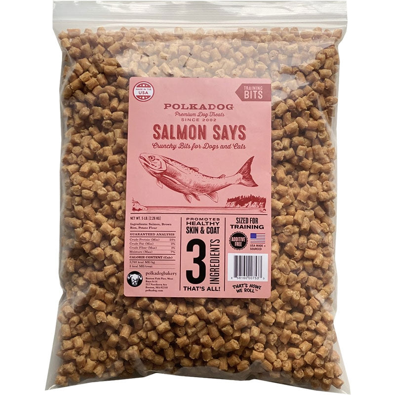 858160007533 5 lbs Dog Salmon Says Training Bits