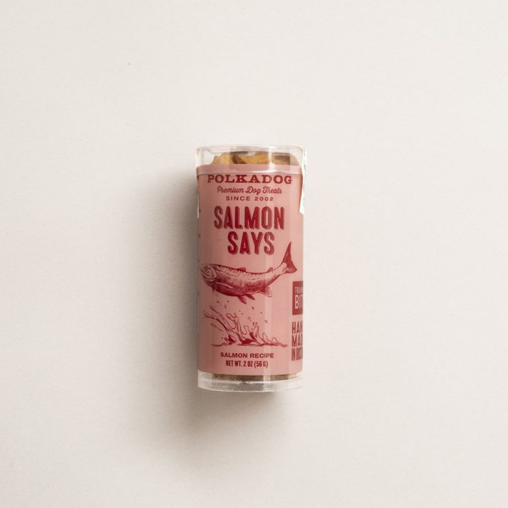 858160007557 2 oz Salmon Says Training Bits Dog Treats