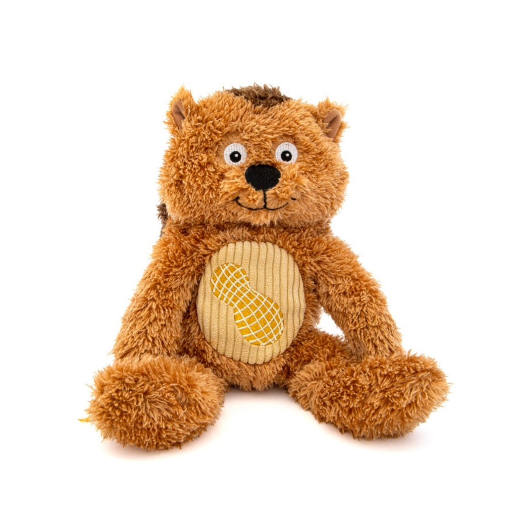 GURU Pet Company Soft Scents Hedgehog Plush Dog Toy - Medium, Peanut Butter Scented Squeaker