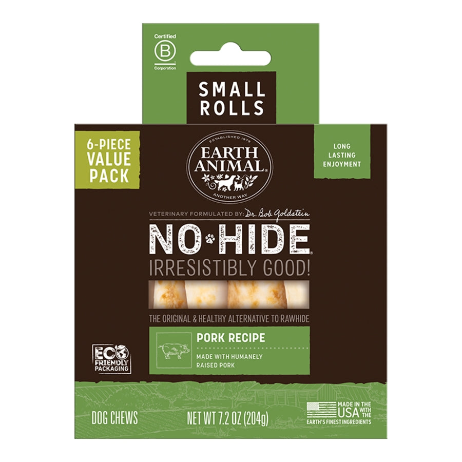 810132874055 Dog No-Hide Pork Rolls Treat - Small - Pack ...