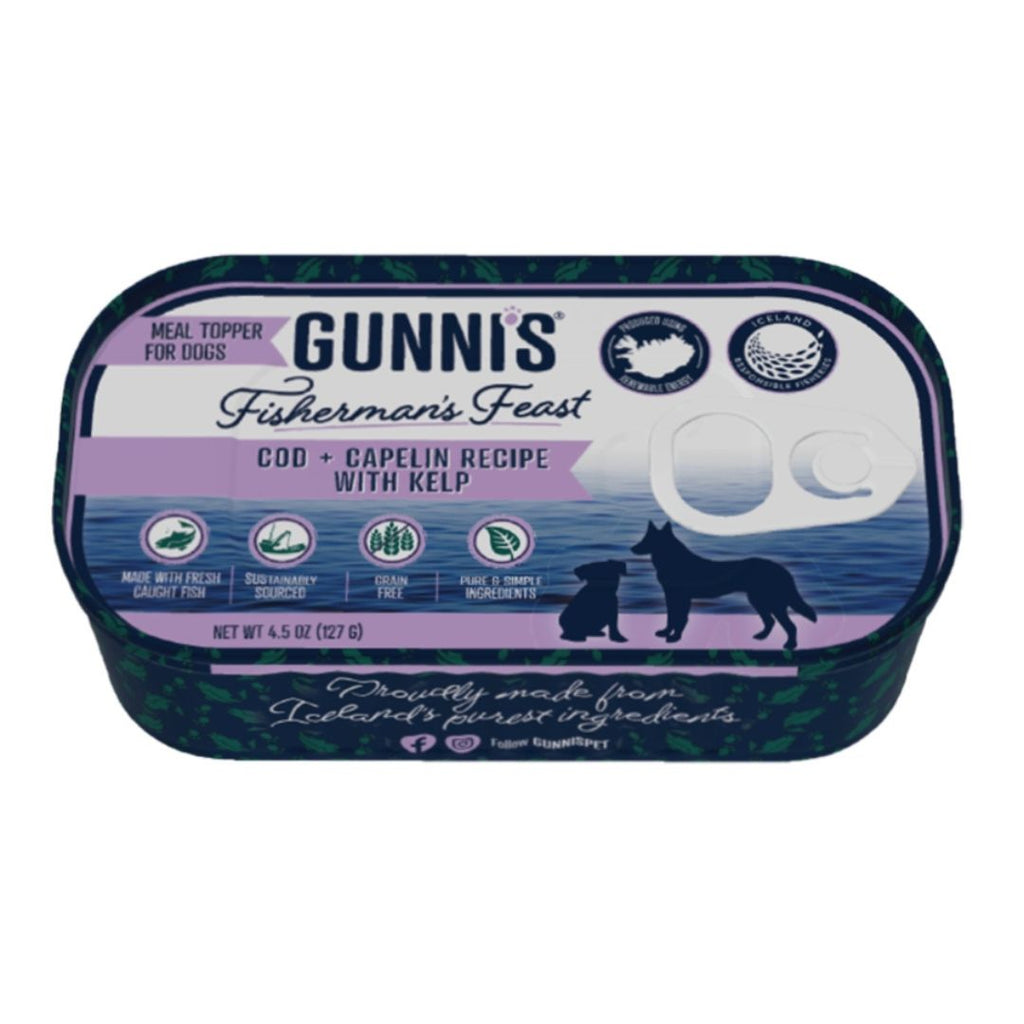 Gunni's Fisherman's Feast Cod & Capelin Recipe with Kelp Food Topper - 4.5oz Dog & Cat Food Topper