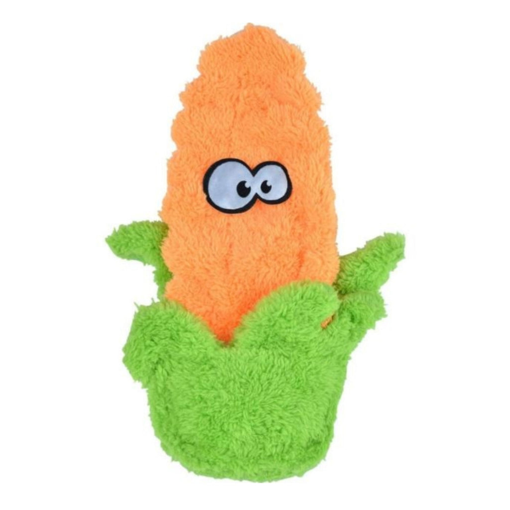 Cycle Dog Duraplush Ear of Corn Unstuffed Dog Toy - Medium, Durable Plush, No Squeaker