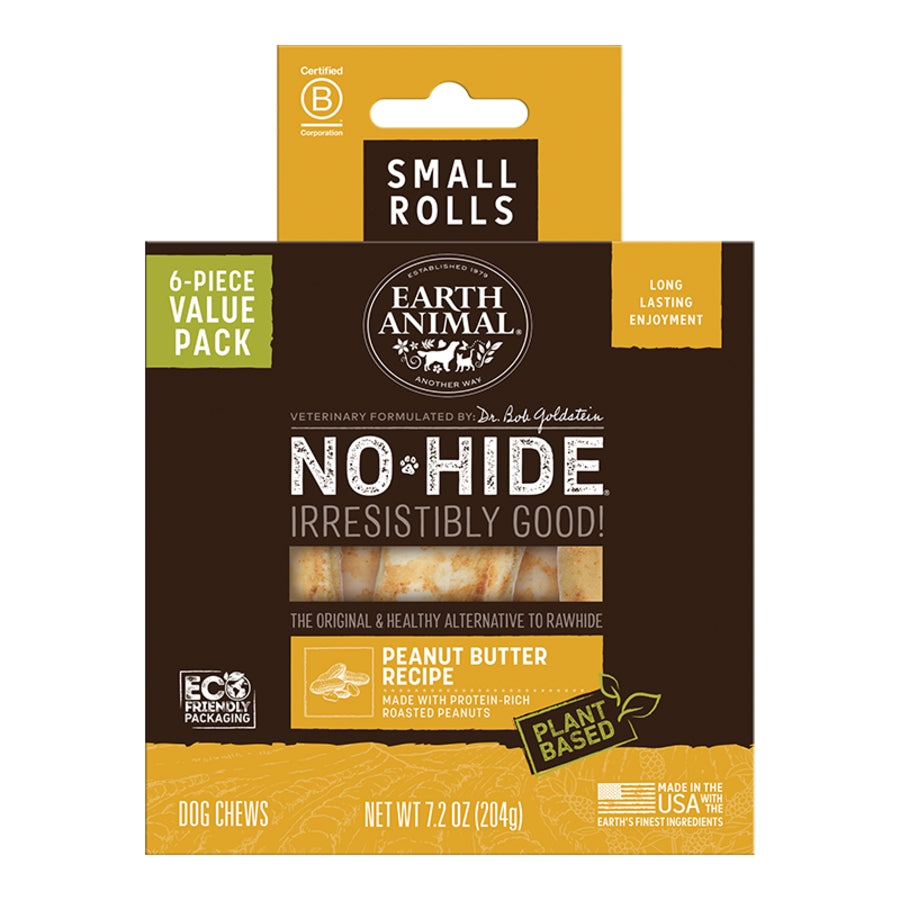 810132874000 Dog No-Hide Peanut Butter Rolls Treat, S...