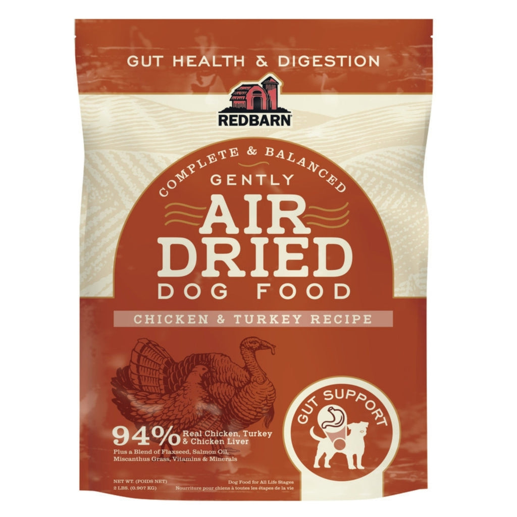 Redbarn Air Dried Dog Food Gut Health Chicken & Turkey Recipe, 2 lb