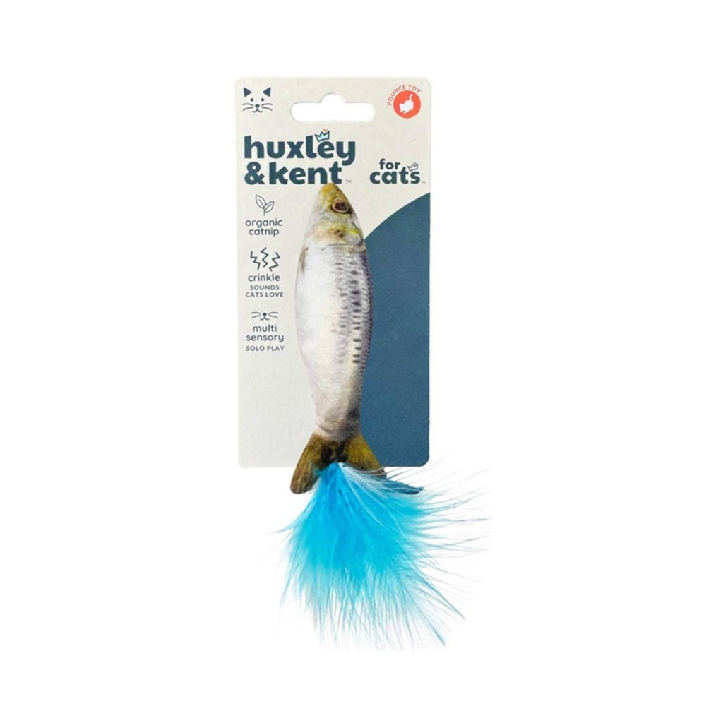 665635986572 Sardine Organic Catnip Plush Cat Toy - Crinkle