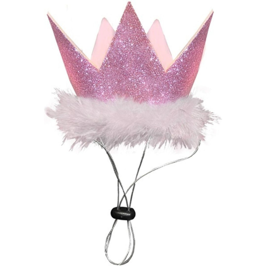 Huxley & Kent Pet Party Crown - Pink, Large - Dog & Cat Birthday Hat with SnugFit Adjustable Strap