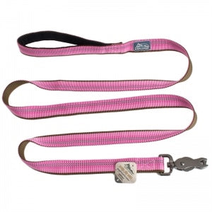 K9 Explorer Reflective Dog Leash - Rosebud, 1 inch x 6 ft, Scissor Snap