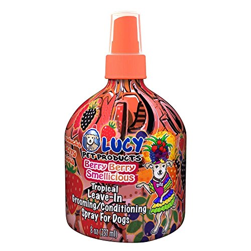 Lucy Pet Berry Berry Smellicious Tropical Fresh Leave-in Conditioning Spray, 8 oz
