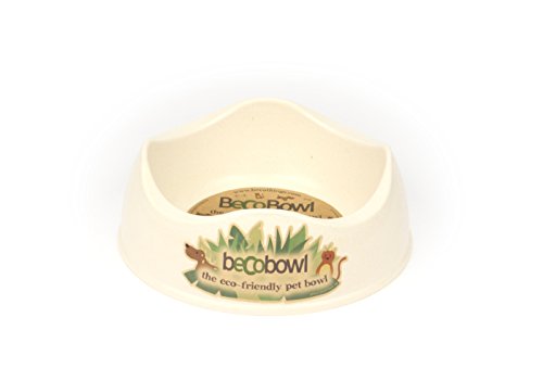 Beco Bamboo Bowl - Natural - Medium - Dog & Cat Food and Water Bowl - Eco-Friendly