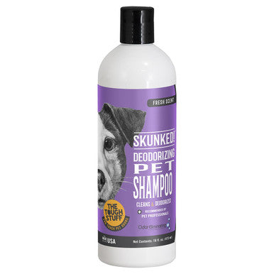 Nilodor Skunked! Deodorizing Pet Shampoo - 16 fl oz / 473ml - Dog & Cat Skunk Odor Remover