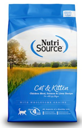 NutriSource Cat & Kitten Chicken, Salmon & Liver Recipe Dry Food