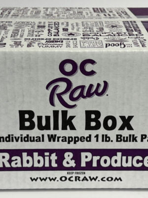 OC Raw Dog Frozen Duck & Produce Patties - 18 lb Bulk Box