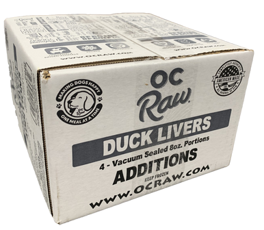 OC Raw Additions Frozen Duck Necks Dog Treats - 2 lb Bag, Raw, Supplemental Feeding