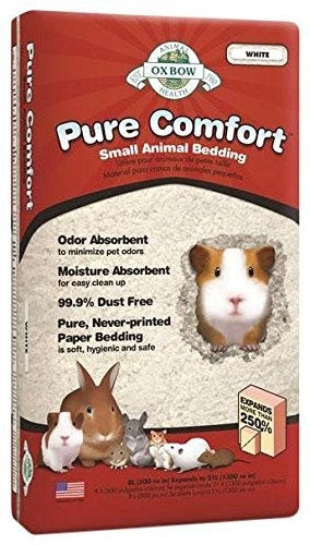 Oxbow Pure Comfort White Small Animal Bedding - Paper Based, Odor Control, 36L