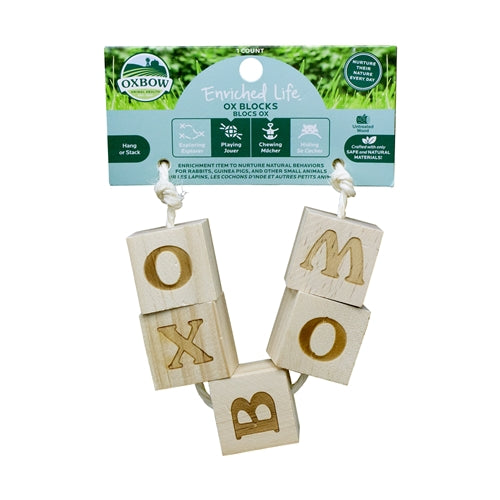 Oxbow Enriched Life Ox Blocks - Small Animal Chew Toy (3-Pack)