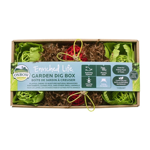 Oxbow Enriched Life Garden Dig Box - Small Animal Toy - Interactive Play