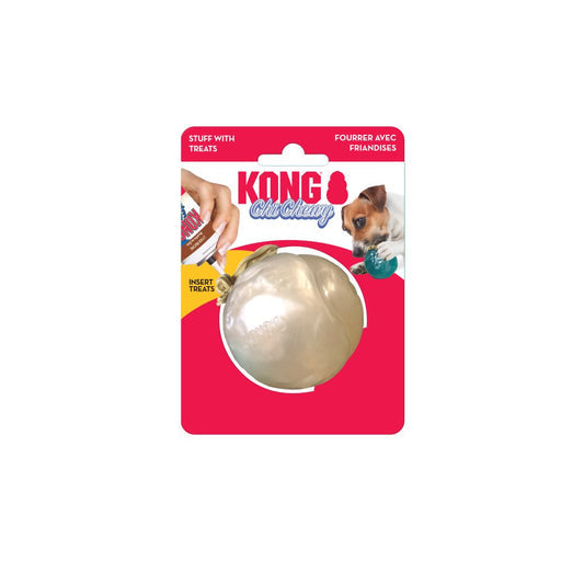 Kong Chi-Chewy Ball Dog Toy - Medium - Assorted Colors - Stuffable Chew Toy