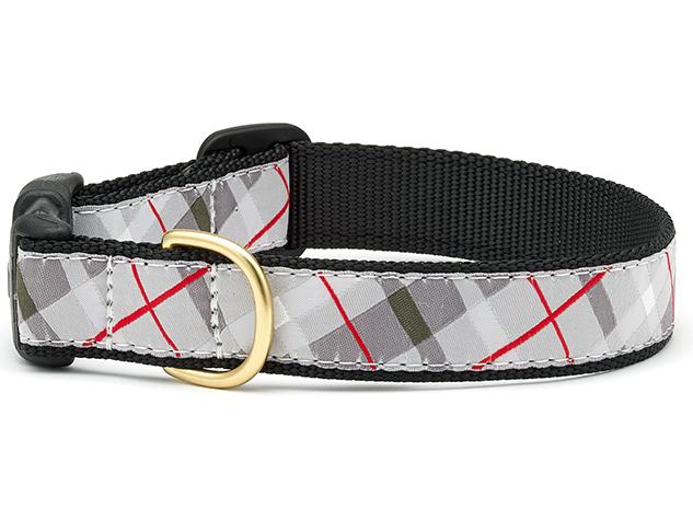Up Country GPLCQ3N Gray Plaid Dog Collar, Medium Narrow