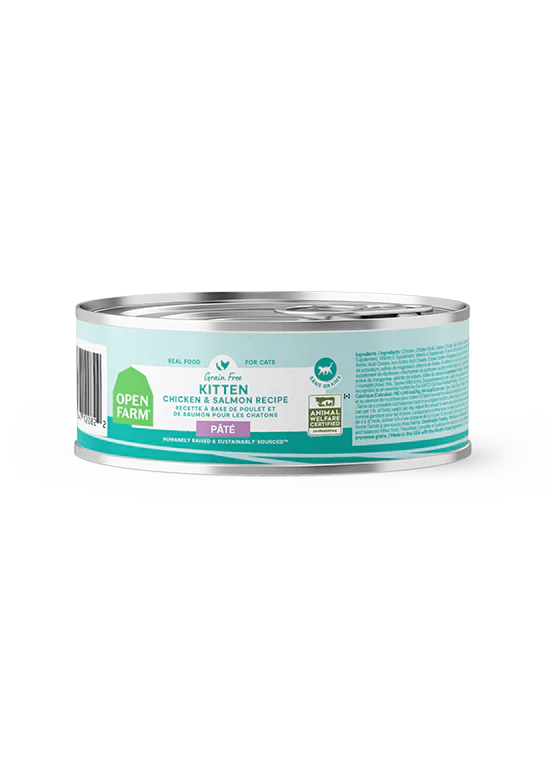 Open Farm Kitten Chicken & Salmon Pâté Wet Cat Food - Grain-Free, 2.8 oz Can