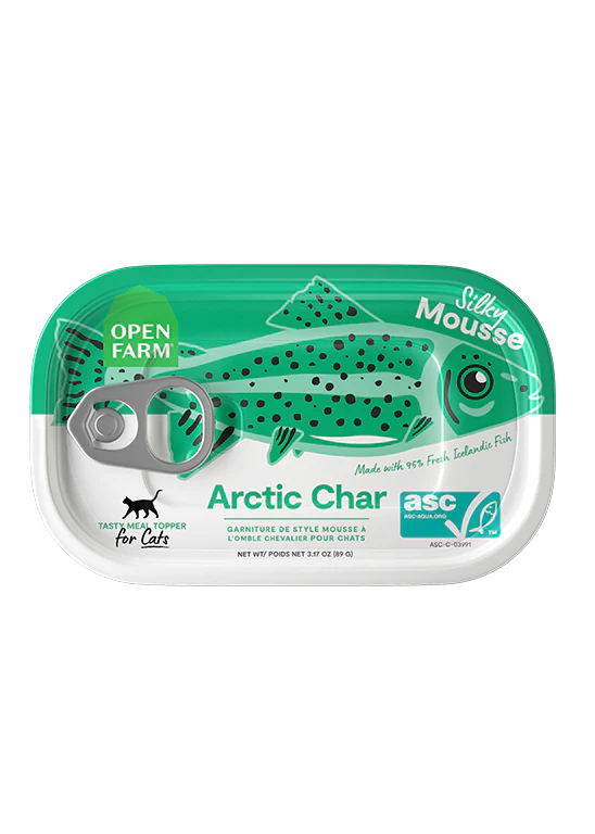 Open Farm Salmon Mousse Cat Food Topper - Grain-Free, Wet Food, 3.17oz Can
