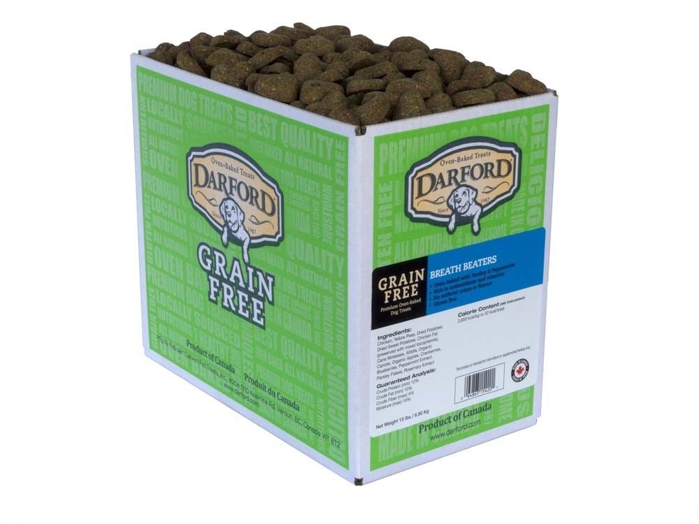 Darford Grain Free Breath Beaters Dog Treats - 15 lb for Fresh Breath