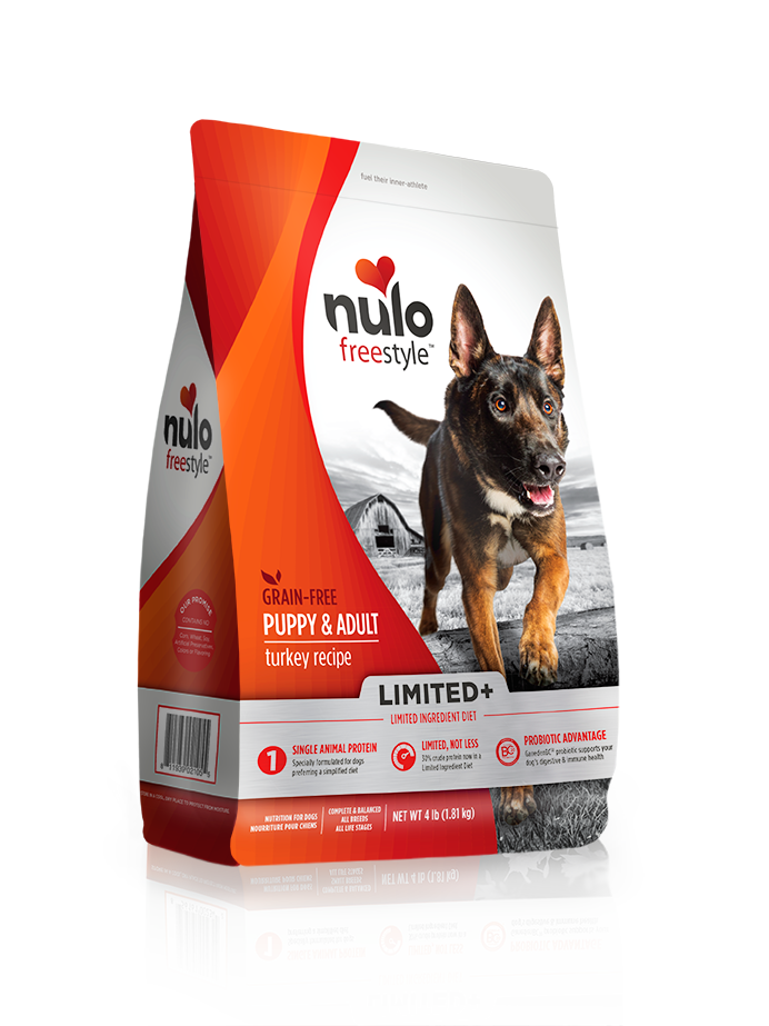 Nulo Freestyle Limited Plus Grain-Free Turkey Recipe Dry Dog Food (Puppy & Adult) - 10 lb Bag