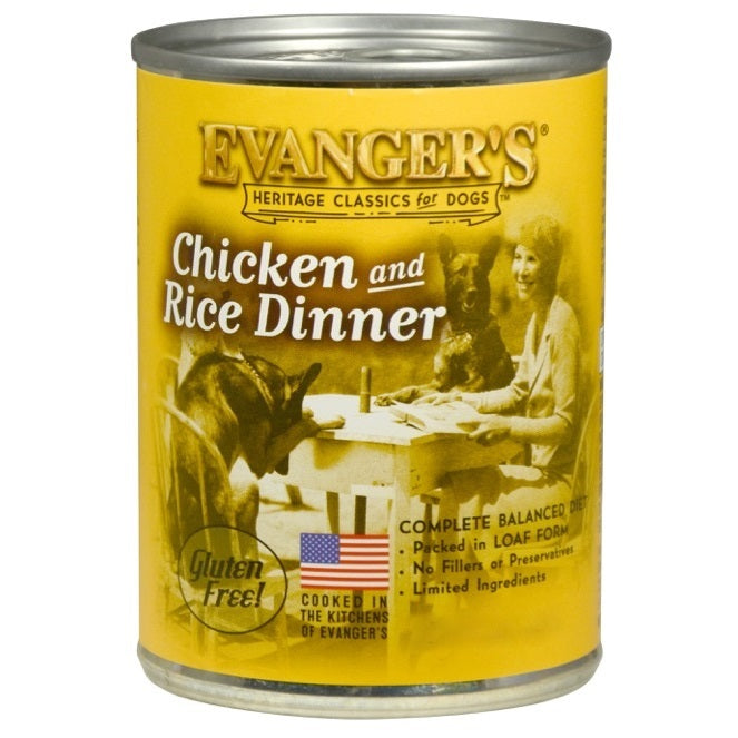 Evanger's Heritage Classic Chicken & Rice Dinner Wet Dog Food - 20.2 oz Can