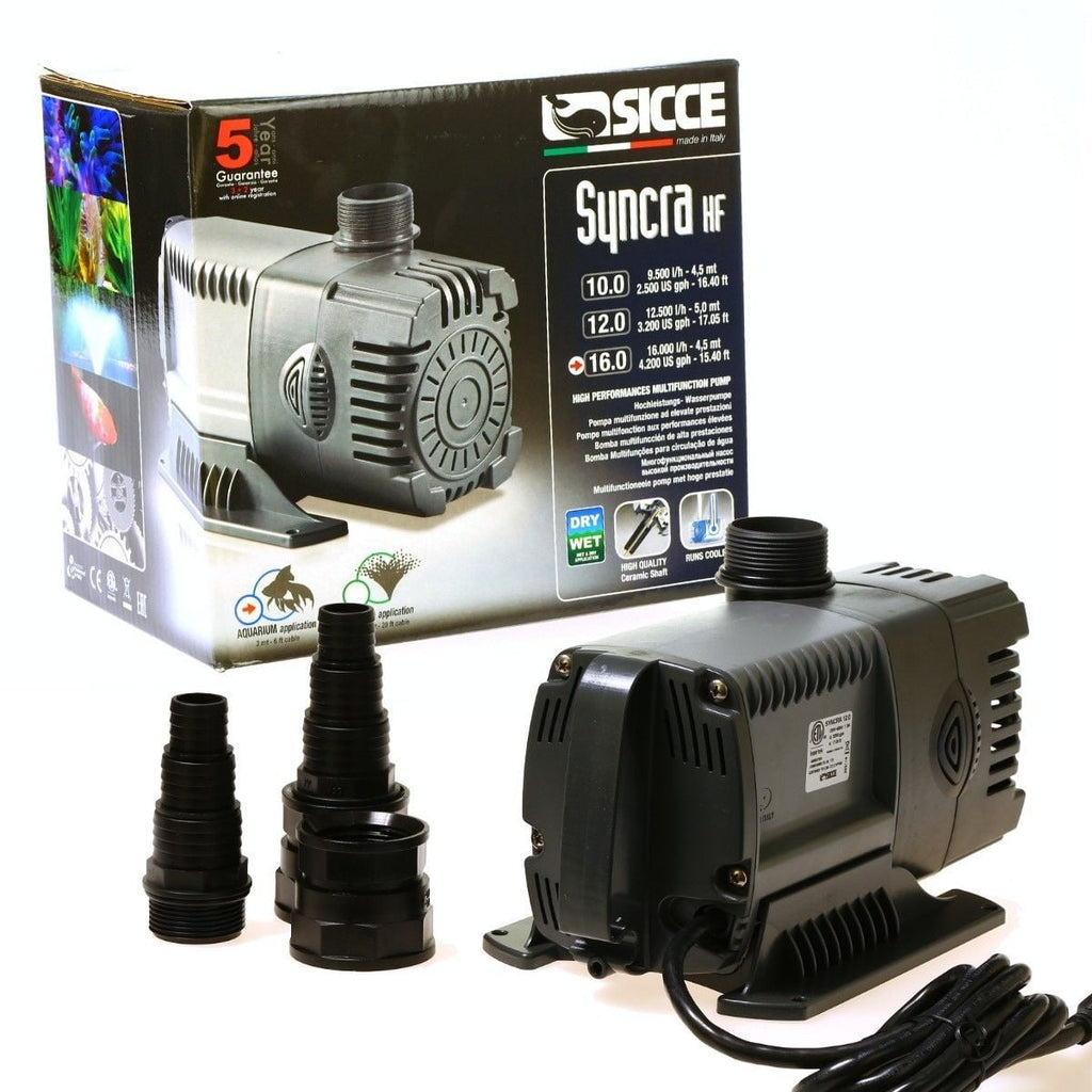 010502 Syncra HF 16.0 High Flow Pond Powerhead Fountain W...