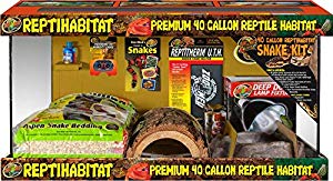 Zoo Med ReptiHabitat Snake Kit 40 Gallon - Complete Terrarium Setup
