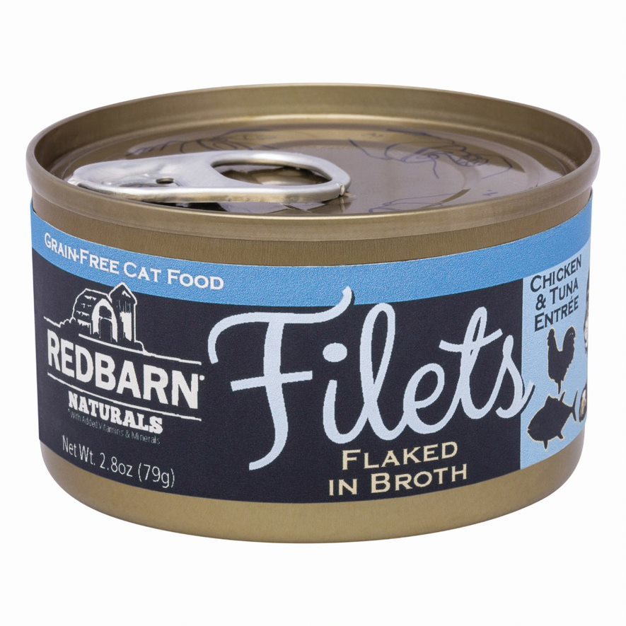 Redbarn Chicken & Tuna Filet Grain-Free Canned Cat Food, 2.8 oz