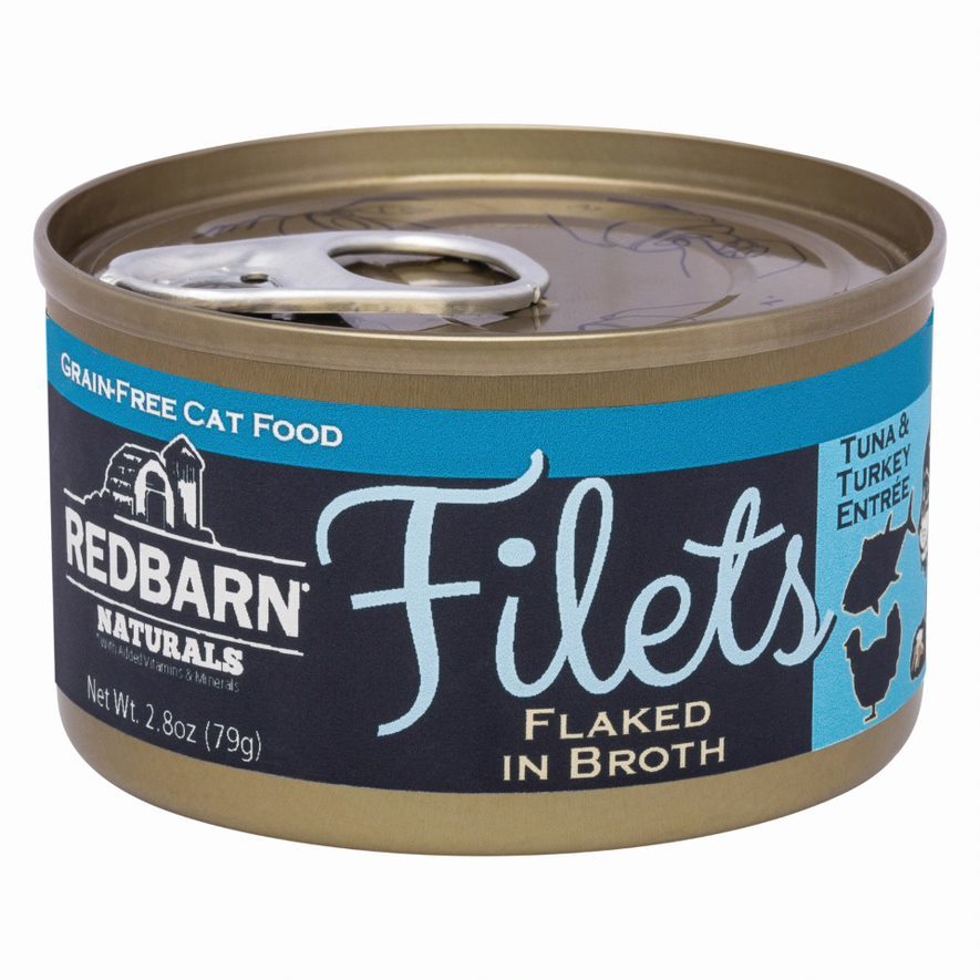 Redbarn Tuna & Turkey Filet Grain-Free Canned Cat Food, 2.8 oz (Single Can)