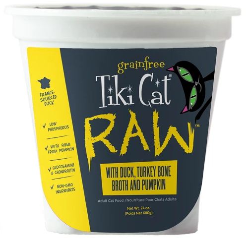759297 8 oz Raw Frozen Duck, Turkey & Pumpkin Broth C...