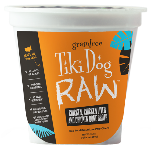759299 24 oz Raw Frozen Chicken & Chicken Liver Broth Dog...