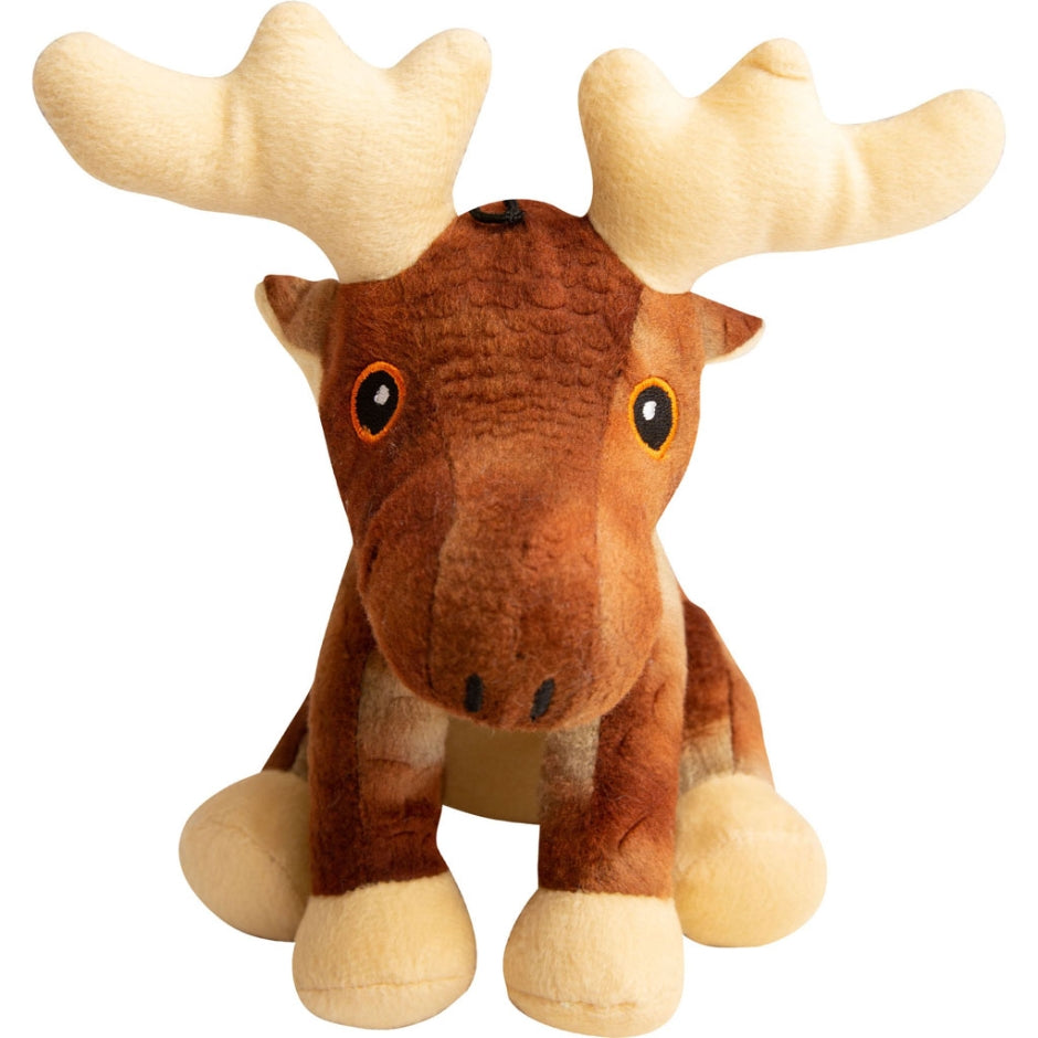 SnugArooz 712038 6 in. Marty Moose Dog Toy  Brown