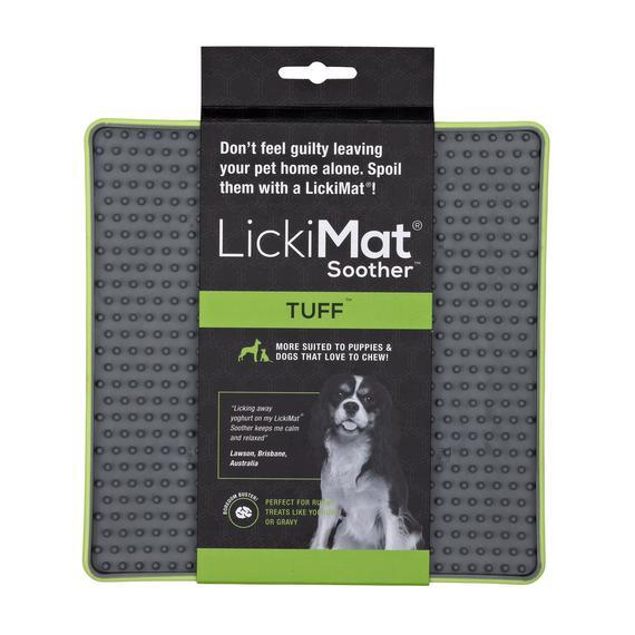 LickiMat Soother Tuff - Dog Lick Mat for Anxiety Relief & Boredom - Slow Feeder (Green or Assorted Colors)