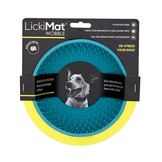 LickiMat Wobble Turquoise - Dog Slow Feeder & Boredom Buster