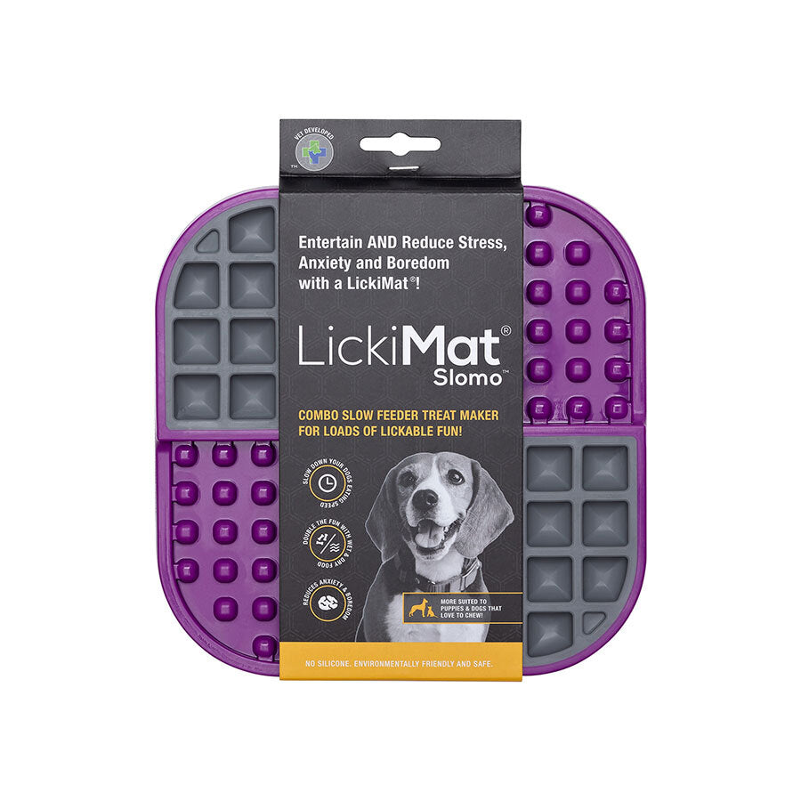 349311 Slomo Mat for Dogs, Purple - Pack of 6