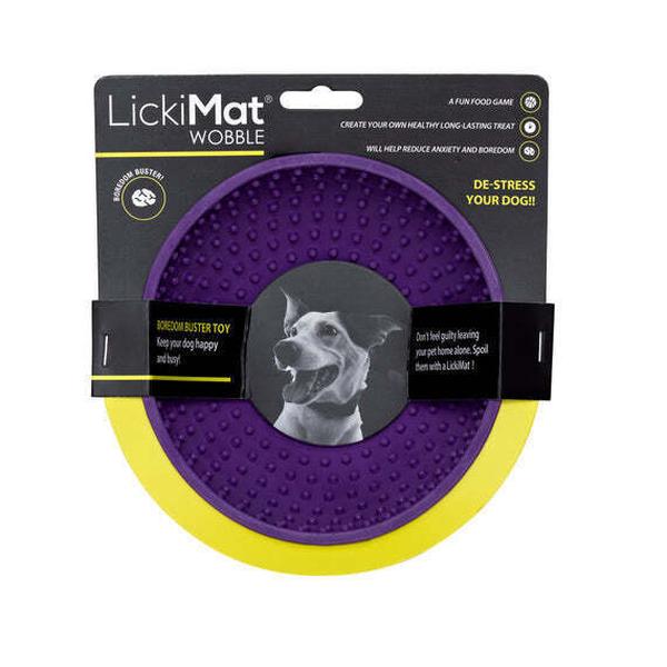 LickiMat Wobble Dog Slow Feeder Bowl - Purple