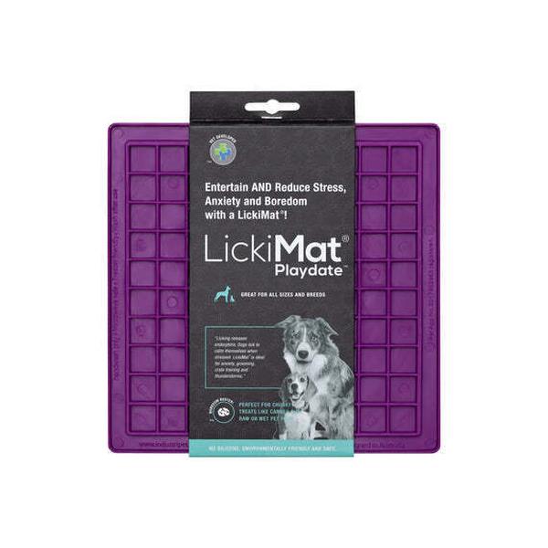 LickiMat Playdate Dog Slow Feeder - Purple
