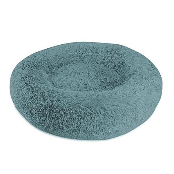 Arlee Rover Rest Shaggy Donut Bed Teal 22" Pet Bed