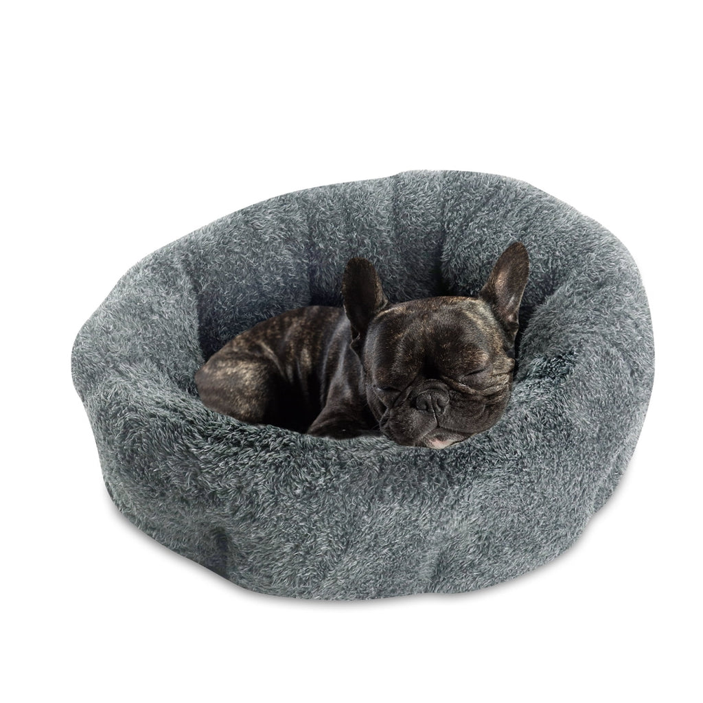 100957 Sheba Quilt Round Cat Bed, Gray
