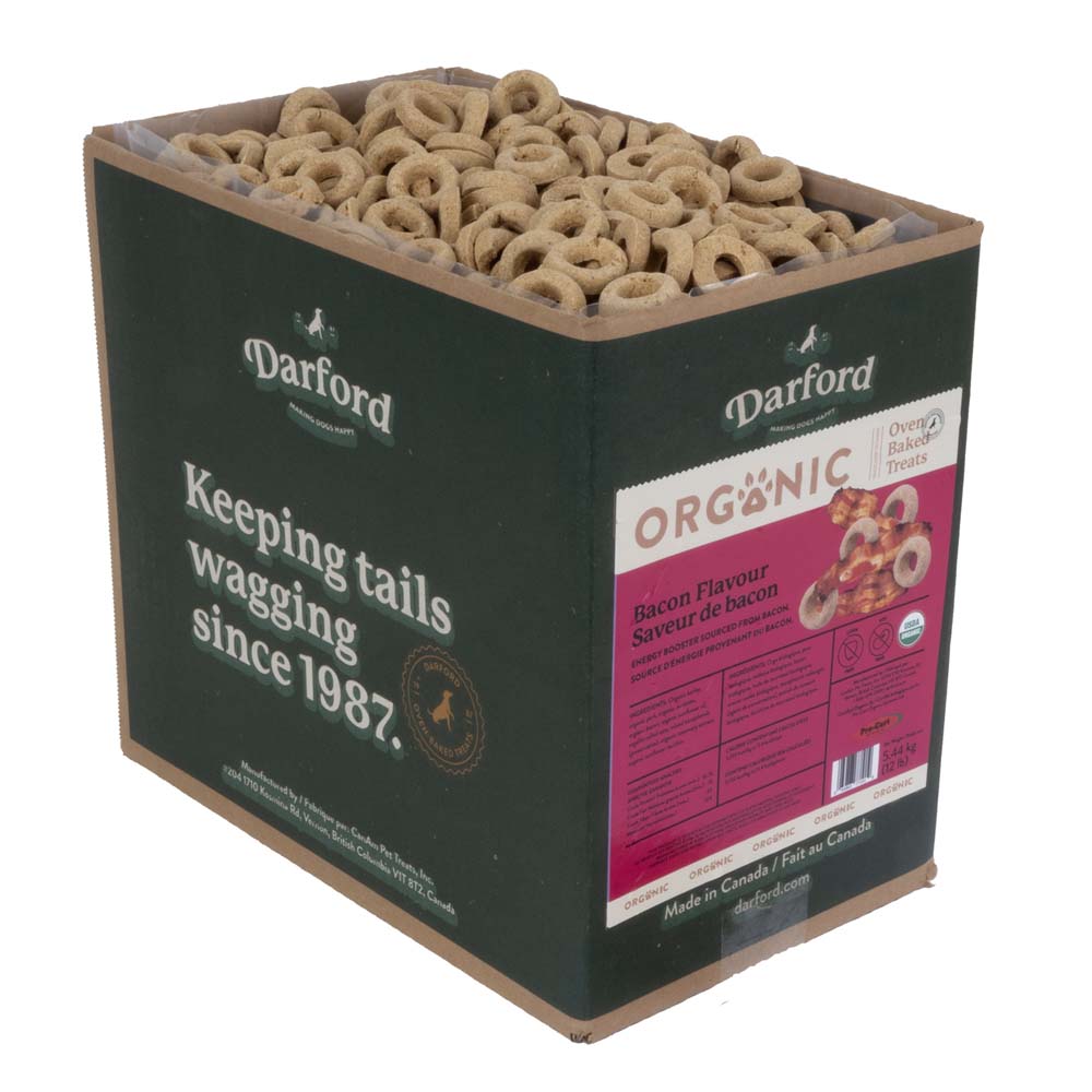 Darford Organic Premium Bacon Flavor Dog Treats, 12 lb Bag