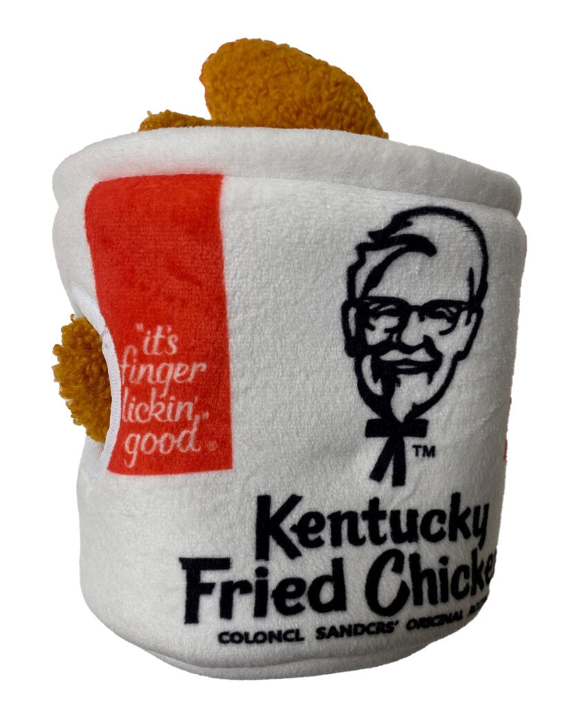 Ethical Pet Spot KFC Plush Soft Puzzle Bucket Dog Toy 6in