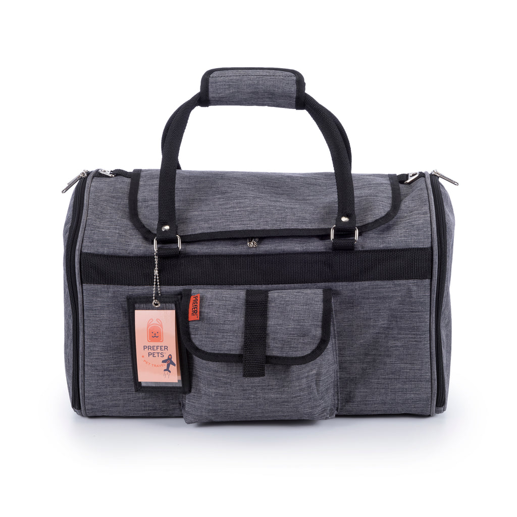 Prefer Pets 312 Hideaway Duffel Pet Carrier - Sound Absorbing, Travel Safe
