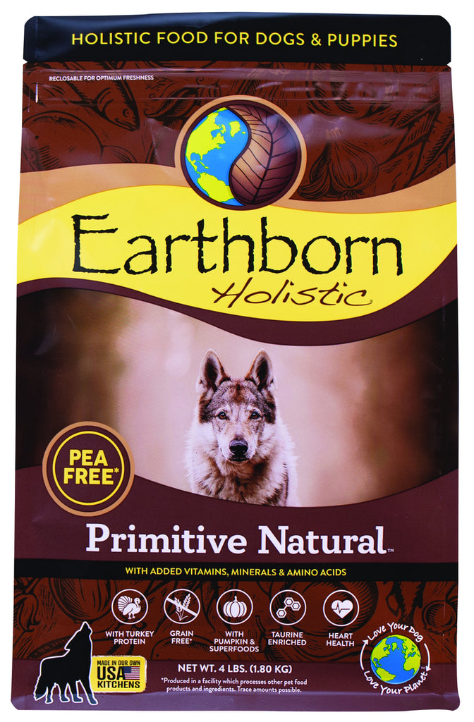 Earthborn Holistic Primitive Natural Grain-Free Dry Dog Food 4 lbs