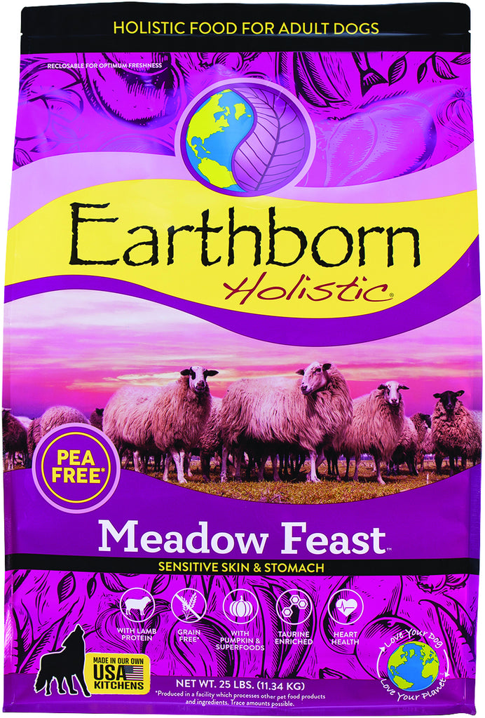 Earthborn Holistic Meadow Feast Grain-Free Natural Dry Dog Food, 25 lb