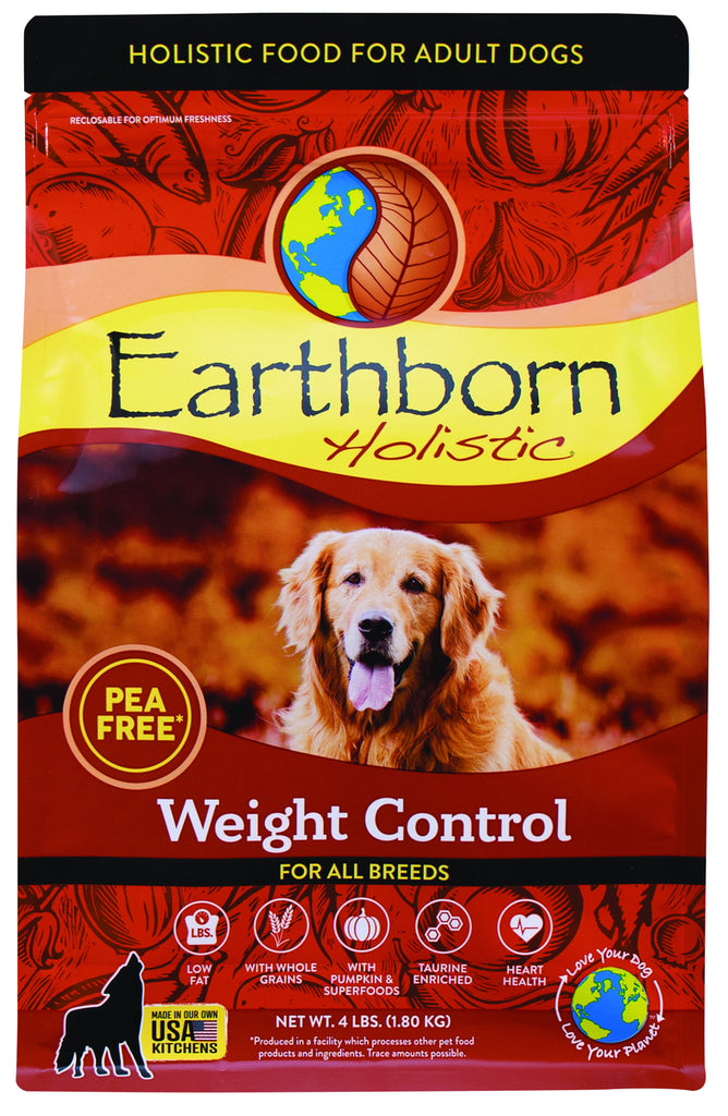 Earthborn Holistic Weight Control Grain-Free Dry Dog Food, 4 lb Bag