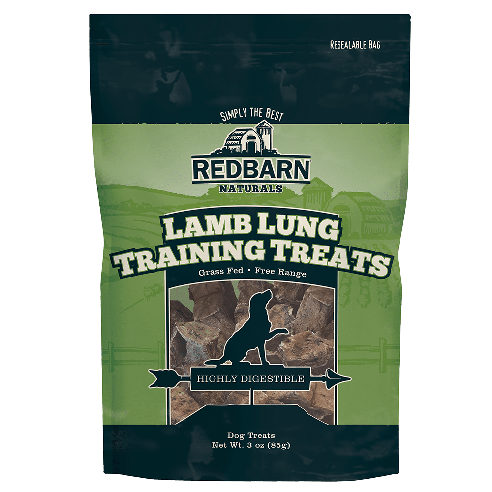 Redbarn Lamb Lung Training Treats for Dogs - 3 oz