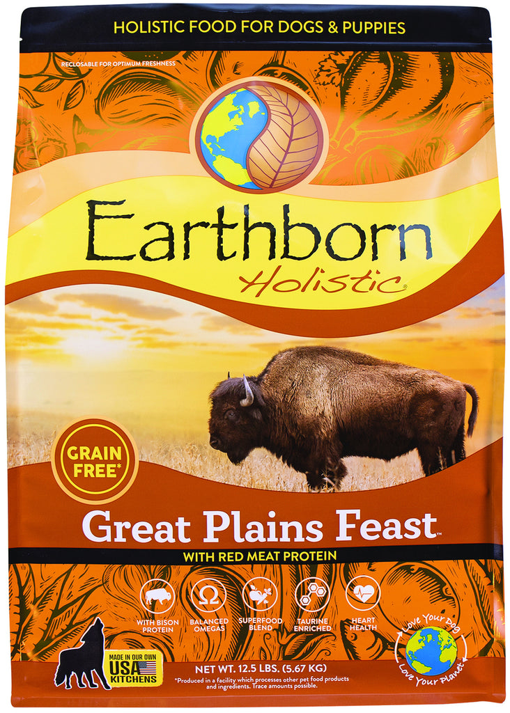 Earthborn Holistic Great Plains Feast Grain-Free Dry Dog Food - 12.5 lb