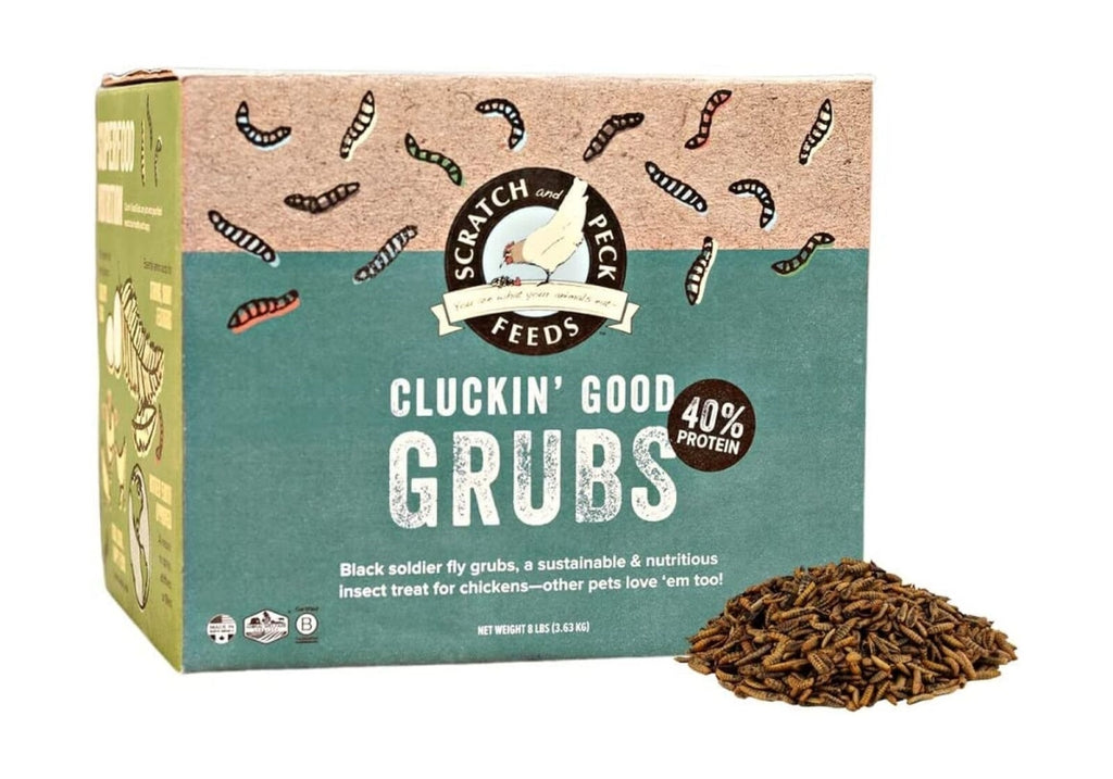 11890 8 lbs Peck Feeds with Cluckin Good Grubs for Chicke...